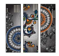 Unique Abstract Ethnic Pattern Card Set N4