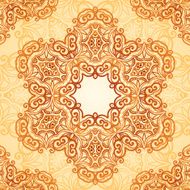 Ornate vintage seamless pattern in mehndi style N23