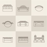 Vector bridge icon N2