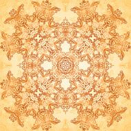 Ornate vintage seamless pattern in mehndi style N25