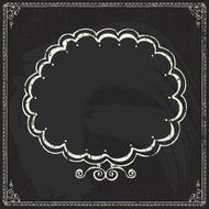 Doodle frame Chalkboard N28