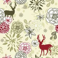 Christmas floral seamless pattern N4