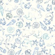 sea life seamless pattern N3