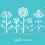Dotted doodle flowers N3