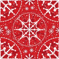 Seamless snowflakes pattern N4
