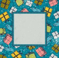 color background with christmas gifts N3