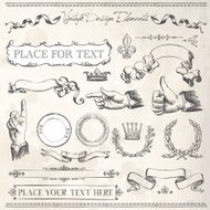 vintage frames and design elements N19