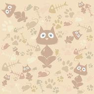 Kitty seamless background