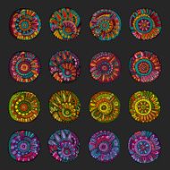 Set of floral design elements N6