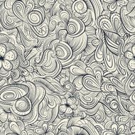 decorative nature seamless pattern