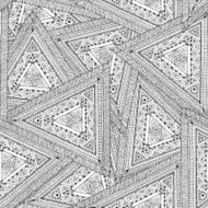 Tribal doddle ethnic seamless pattern N4