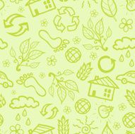 Green Environmental Seamless Pattern Background