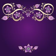 Decorative floral background with flowers N10