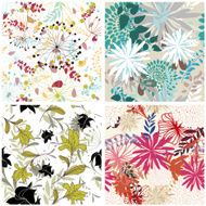seamless floral backgrounds set N9