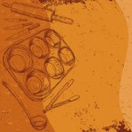 kitchen utensil background