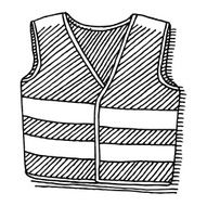 Safety Vest Drawing