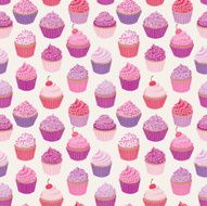 Cupcake Pattern - Pink and Purple