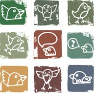 Bird Block Icons
