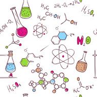Hand draw chemistry pattern N2