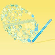 doodle Easter egg