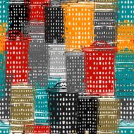Panorama of the city seamless pattern N3