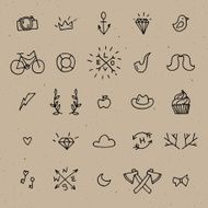 hipster icon set N5