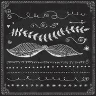 Hand-drawn line border set N78