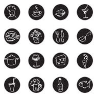 Food and drink doodles icons set N2