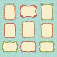 Hand-Drawn vector frames N2