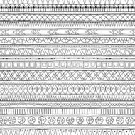 Original tribal doddle ethnic pattern N4