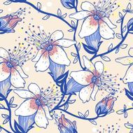 Vector seamless floral pattern N228