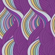 Seamless wave hand-drawn pattern N110