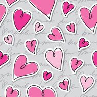 pattern of hearts vector eps 10