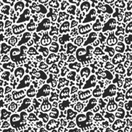 microbes monsters - seamless pattern N3