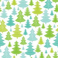 Holiday Christmas trees seamless pattern background