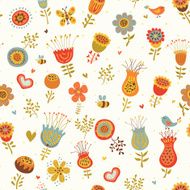 Cute seamless floral pattern N10