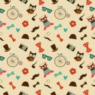 Hipster Colorful Seamless Pattern N4