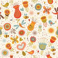 Cute seamless floral pattern N11