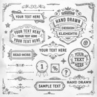Hand drawn design elements N32
