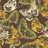 Butterfly seamless pattern N5