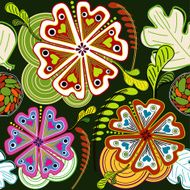 Flora abstract Seamless Design N2