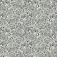 Seamless abstract curly floral pattern N7