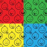 Seamless Cartoon Faces