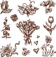 Doodles floral