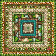 Seamless pattern with geometric elements N32