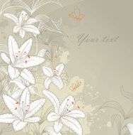 Floral background with splash N10
