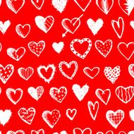 Seamless pattern with valentine hearts for your design N6