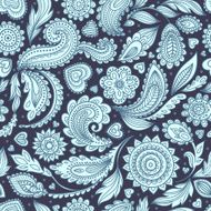 Beautiful floral paisley seamless N4