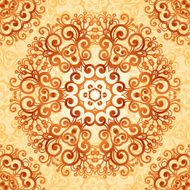 Ornate vintage seamless pattern in mehndi style N26