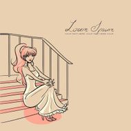 Woman on staircase N2